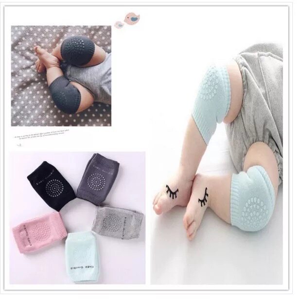 Baby Crawl Kneecap Spring New Silicone Anti-Slip All-cotton Baby Socks Wow Children Learn Walking Socks