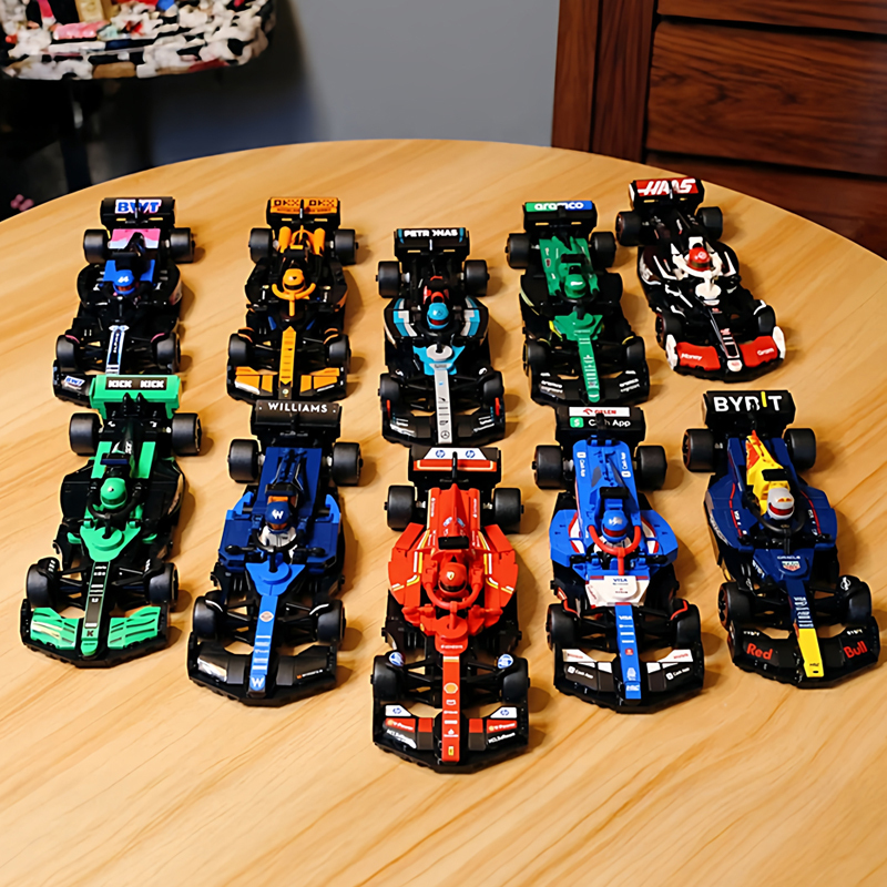 2025 New Model F1 Sports Car Assembly Toy Building Blocks for Boys Aged 6 to 12 and Above, Adult Racing Car Model Gift