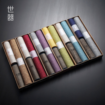 Linen Zen tea mat fabric Waterproof tablecloth Dry tea table Tea tray mat Japanese tea tablecloth mat Cotton and linen set