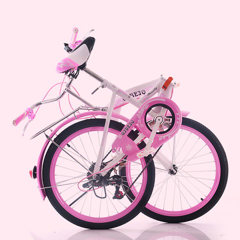 20 22 24 inch foldable lightweight children's bicycle over ten years old students and teenagers go to school variable speed bicycle
