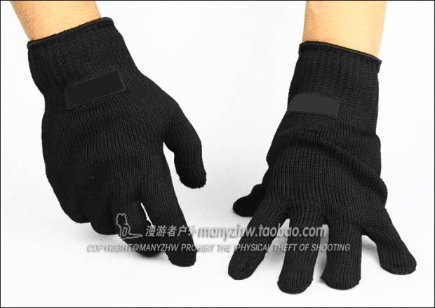 Găng tay dày cắt chiến thuật bảo vệ dây chống găng tay chống trầy nylon Lưỡi dao chống cắt - Găng tay găng tay hở ngón nam