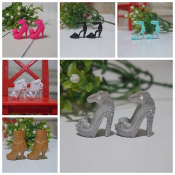 30CM brand dress-up doll shoes accessories accessories high heels fashion shoes 6-point doll sandals