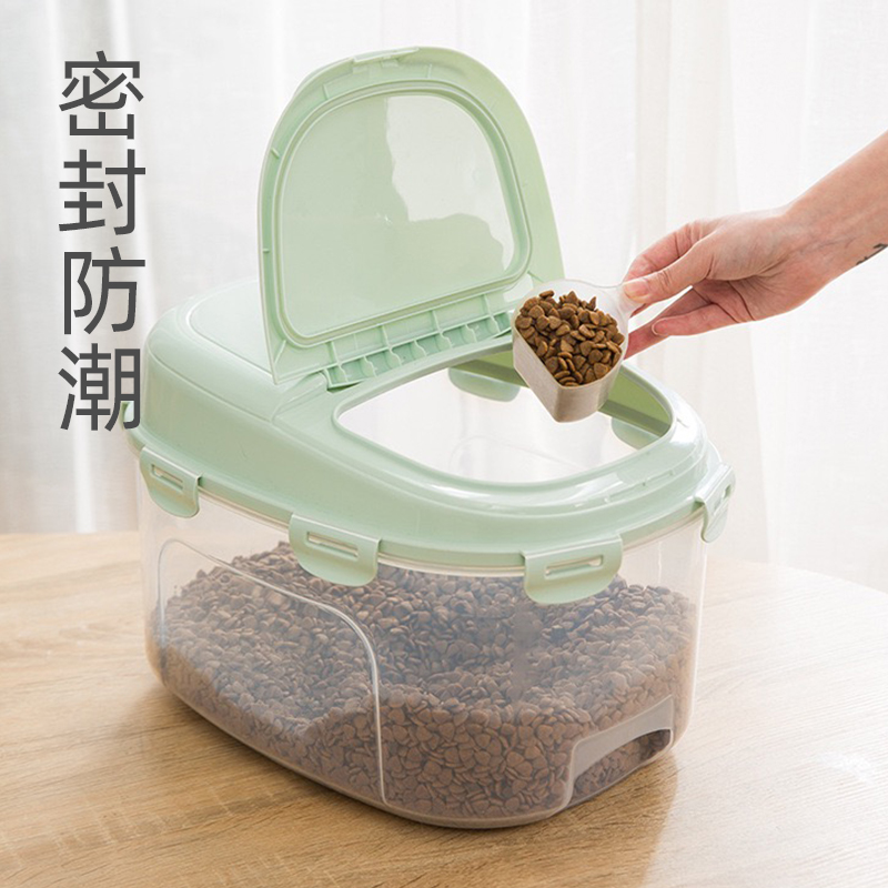 Dog food barrel sealed moisture storage Grain Barrel Sealed Barrel Dog Food Cat Food Storage Barrel Cat Food Barrel Large Capacity Pet Supplies