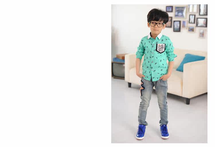 Chemise garcon à manche longue - Ref 2076800 Image 41