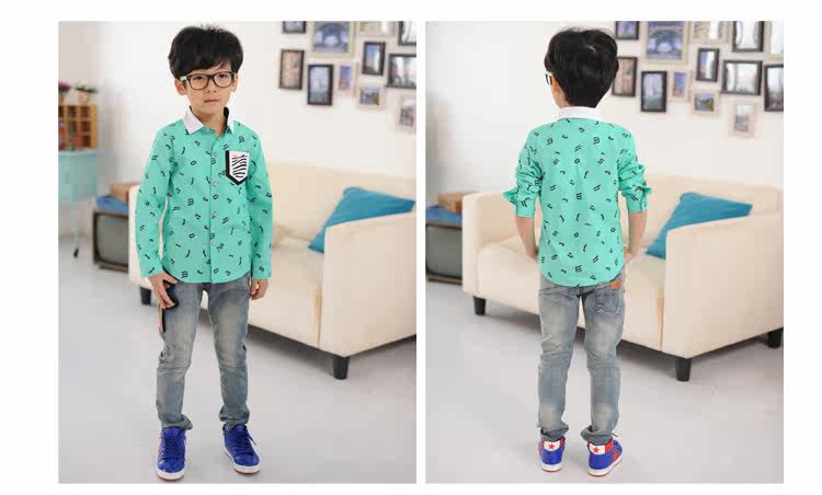 Chemise garcon à manche longue - Ref 2076800 Image 39