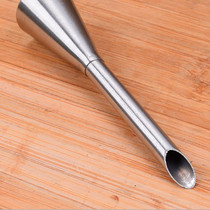 Stainless steel cream puff paving beak crowds Hokkaido chiffon stuffing mouth long flower mouth can take jujube core