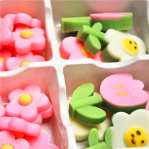 Hand-stamped small flower three-dimensional Chocolate Peanut Day cake decoration chocolate ornament Table 63 box box