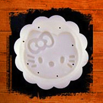 Five Crown-KT cat pattern 50g round hand-pressed mooncake mold spinner mooncake mold