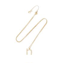 Maje Gilded Crystal Necklace 2022 New Spring Summer Ladies Luxury