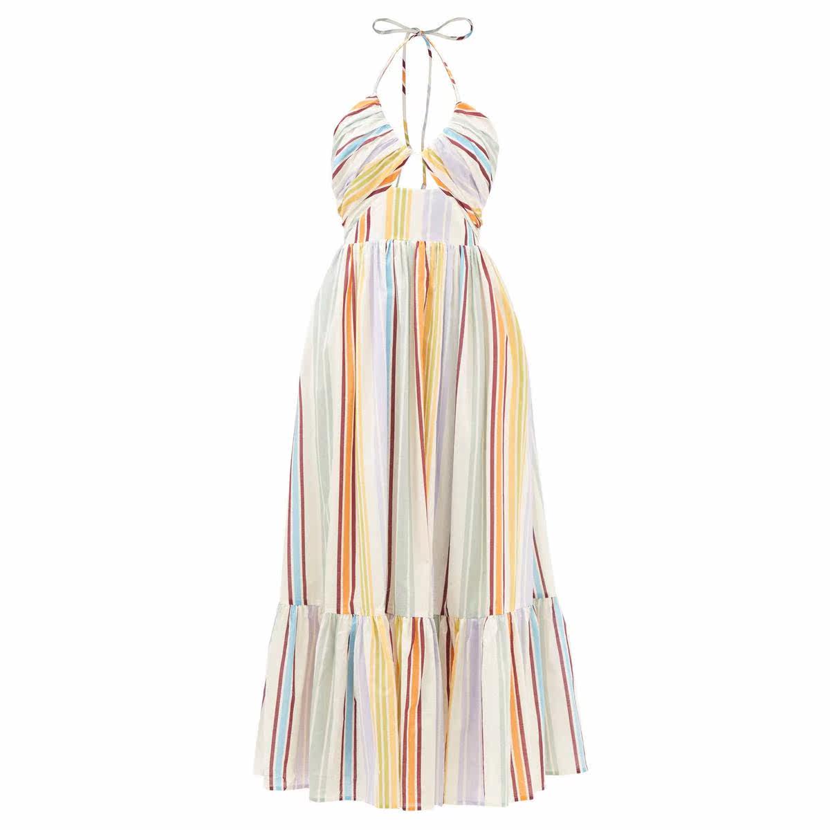 A LÉM A I S Axum striped fuchsia 2022 new spring summer ladies luxury