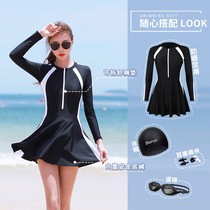 Van Der An Official Flagship Store Swimsuit Woman 2022 New Cover Slim Fashion Swimsuit Hot Spring Conservative