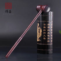 Small leaf red sandalwood massage health hammer Meridian fitness slapping stick beat back mahogany crafts ornaments practical gifts