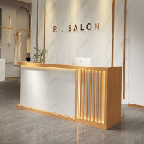 Nordic clothing store Imitation marble cashier Fashion store Creative small simple beauty salon Womens store counter
