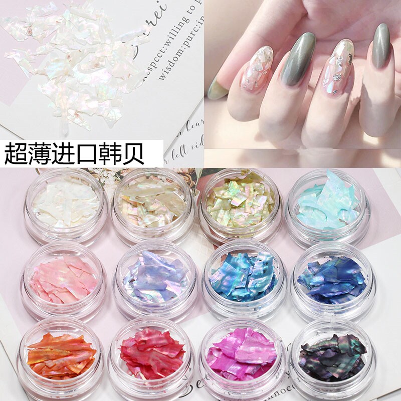 Mechia Shell Sheet Day Ensemble Ultra Slim Seven Colorful Meryl Shells Stones Medecchia Large Shell Sheet Thick Adornment