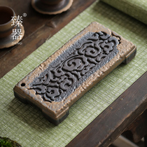 Zhener pot bearing domestic ceramic dry foam disc large size Chinese water storage water storage tea table teapot cushion utility-free tea track zero fit