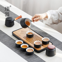 Zhen Kung Fu tea set household small set simple office ceramic side pot water storage type dry bubble tea tray gift box