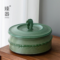 Zhen Ji Puer Tea Cage Tea Box Tea Cake Tan Tea Box Household Ceramic Sealed Tank Tea Storage Tea Tank Waking Up Tea Tan