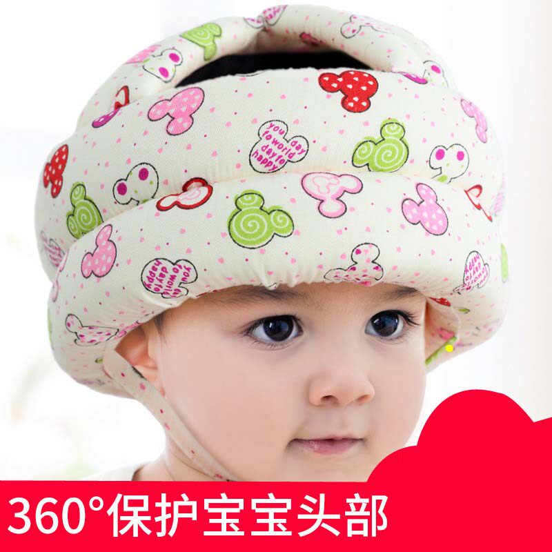 Toddler head anti-fall baby learn walking safety helmet Learn to walk toddler's safety helmet child anti-crammer male and female
