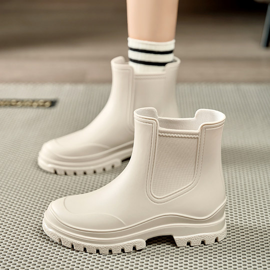 Japanese women's rain boots 2024 new fashionable outer wear