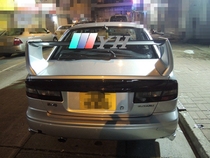 Suitable for Subaru 2000-2004 LEGACY S B4 LEGACY S semi-carbon fiber GT modified tail wing