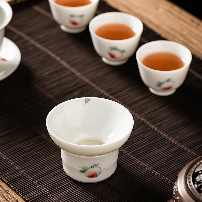 Pole element | white porcelain) tea tea set of the filter household kung fu tea tea strainer tea accessories