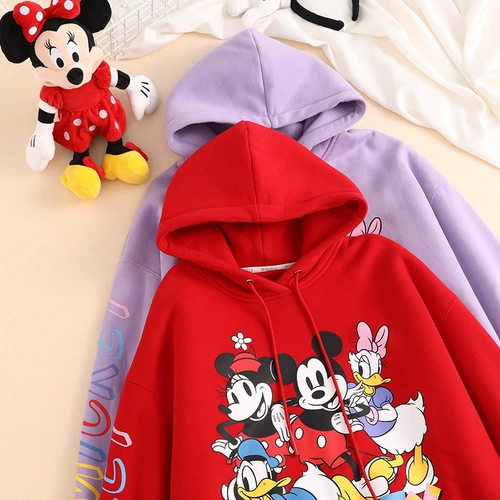 Дисней, утепленная длинная модная толстовка для беременных, средней длины, популярно в интернете