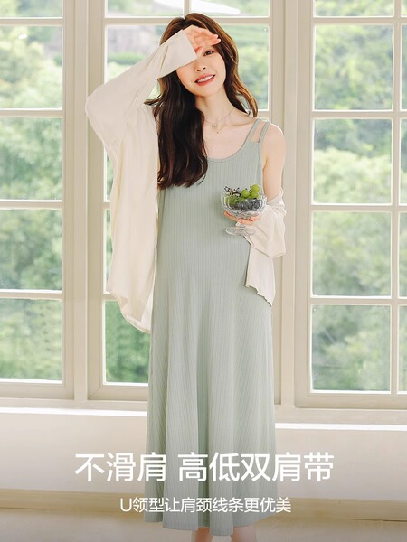 孕妇装夏装连衣裙上衣女春夏季背心吊带裙子春秋2026新款套装秋装 — 5