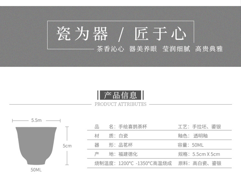 Jingdezhen hand - made small cup silver cup silver 999 kung fu tea set enamel - lined coppering. As silver tea fragrance - smelling cup