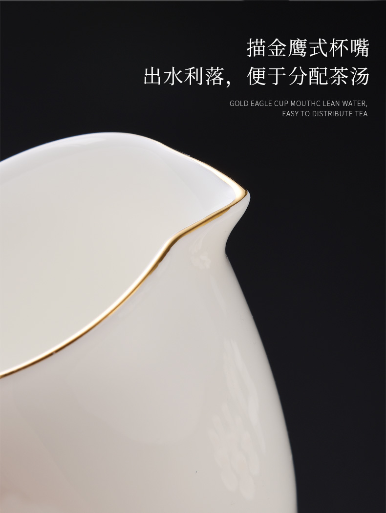 Suet jade white porcelain) device) fair keller of tea filter which suit tea accessories ultra - fine filter u.s