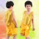 Ngày thiếu nhi Trang phục biểu diễn của trẻ em Trang phục khiêu vũ của trẻ em Cô gái Khăn tay Yangko Khiêu vũ Trường mẫu giáo Dudou Biểu diễn Hướng dương Bộ - Trang phục