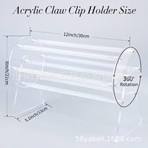 Hairpin Shark Clip Rotating Storage Rack Desktop Clip Shark Clip Storage Organizing Bag Grab Clip Rotating Storage