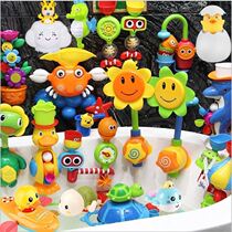 Baby bath toy set Electric Sunflower shower children play water bath baby turtle toy boys and girls