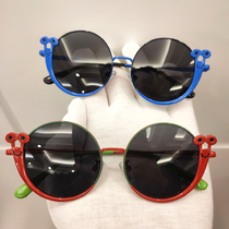  Childrens glasses Girls sunglasses Cartoon metal frame Boys sunglasses Fashion trend polarized snail 4-12 years old