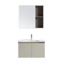 Huida light luxury bathroom cabinet cream style large storage washbasin bathroom household integrated washbasin combination 1560
