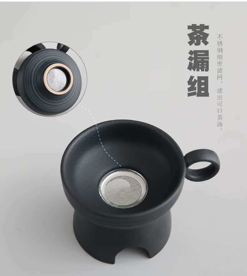 Bo yiu-chee pinecone coarse pottery ceramic kung fu tea set tea service of a complete set of domestic travel dry teapot teacup tureen