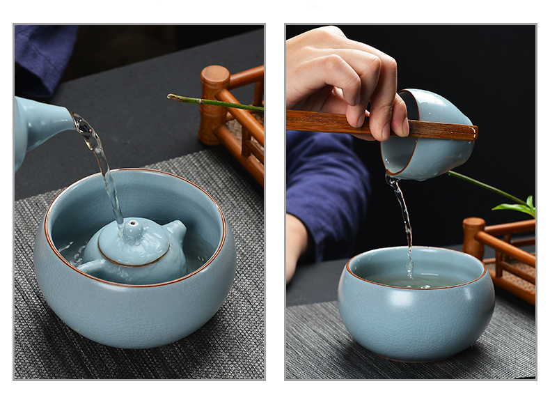 Bo yiu-chee authentic your up tea suit household kung fu tea tea tea ceramic teapot teacup tea to wash to the whole