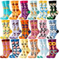 Cute Womens Socks Print Art Funny Cartoon Animal Hedgehog C