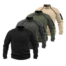 Mens Tactical Outdoor Fleece Jacket Clothes Warm Zippers Pu