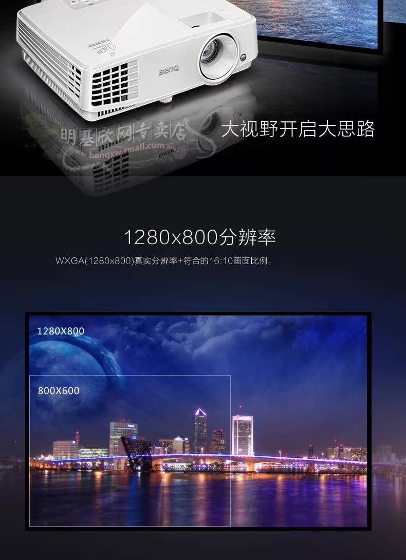 Hội nghị đào tạo máy chiếu BenQ Ben5 MW529 văn phòng kinh doanh thương mại nổi bật máy chiếu màn hình rộng - Máy chiếu