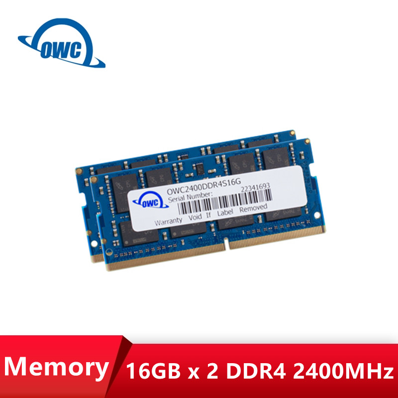 OWC memory MAC computer memory upgrade 16GBx2 PC4-19200 DDR4 2400MHZ 260p double strip