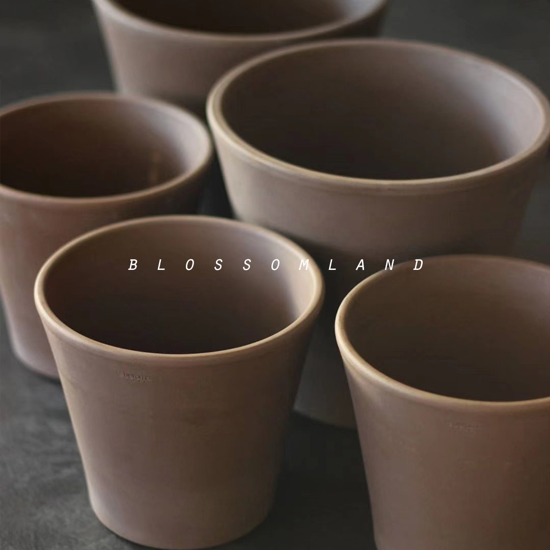 Warm Warm Peninsula EmRome Deroma Italy Imports Red White Pottery Moka Color Series Indoor Garden Flowerpots