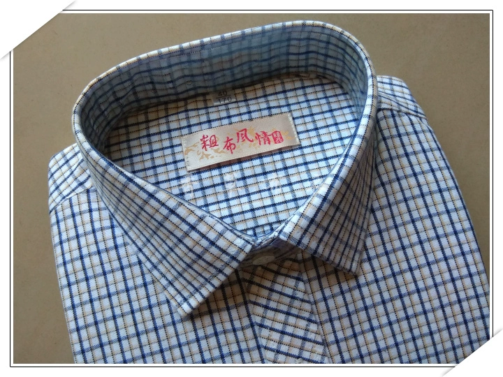 Giải phóng mặt bằng đặc biệt cotton mùa xuân và mùa thu cha lỏng lẻo áo sơ mi cũ thô áo sơ mi jean