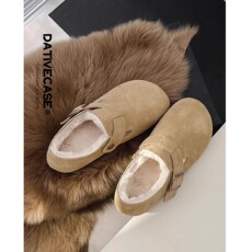 туфли 三喜同款全包勃肯鞋2024秋冬博肯鞋女单鞋爆款鞋子女鞋晚晚平底鞋