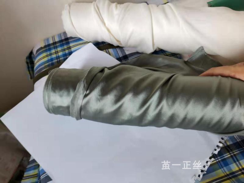 Vải lụa nặng 25 m lụa tơ tằm vải satin thanh lịch màu đỏ rượu vang - Vải vải tự làm vải cotton co giãn 4 chiều
