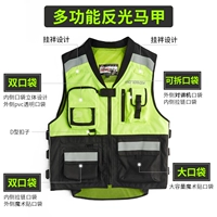 Motoboy Jersey Xe máy nam Phản quang Vest Clip Vest Quần áo Racing Đầu máy Mobs Đi bộ đêm Bảo vệ ngực - Xe máy Rider thiết bị đai đeo đầu gối