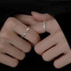 999 sterling silver Möbius ring couple ring women niche ring ring male 520 ຂອງຂວັນວັນແຫ່ງຄວາມຮັກສໍາລັບແຟນ