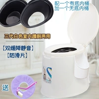 3 поколения белого приседа туалета+в помещении