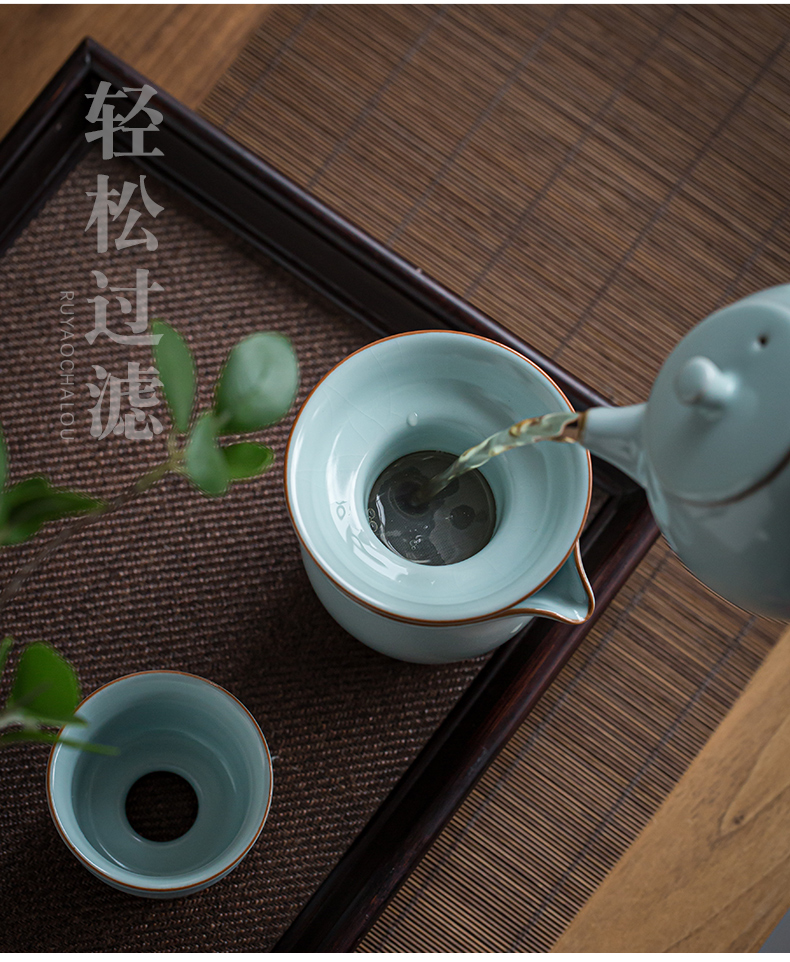 Your up) tea filter sets jingdezhen ceramic checking tea strainer screen pack Your porcelain tea set with parts