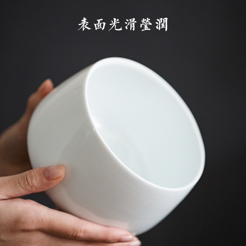 Sweet white large tea to wash to the ceramic household Japanese writing brush washer tea accessories zero with washing water jar for wash bowl