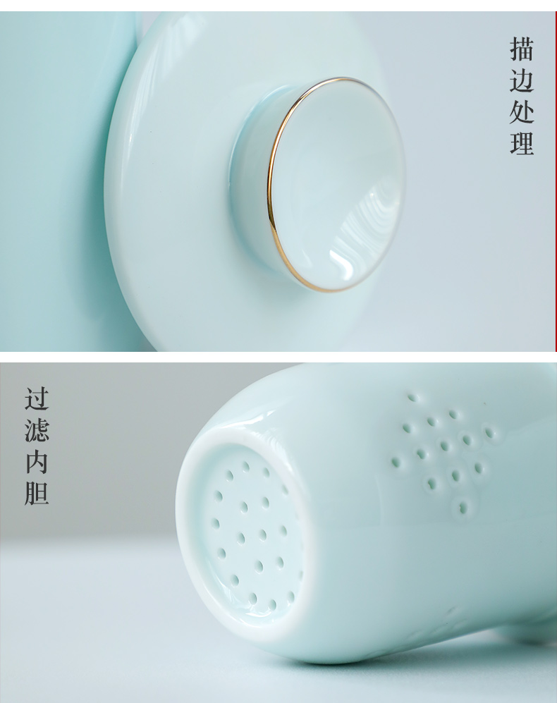 Jingdezhen creative move glass ceramic mark tide lovers ultimately responds a cup of coffee cup men 's and women' s cup